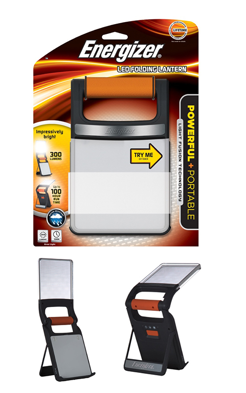 Energizer Pop-Up LED Lantern w/ Light Fusion Technology - 150 Lumens -  Polypropylene - 4 x AA Batteries